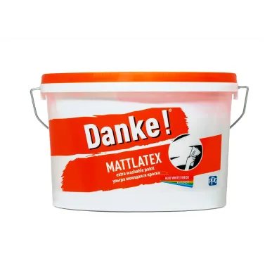 Краска моющаяся 2,5 л Mattlatex Danke!